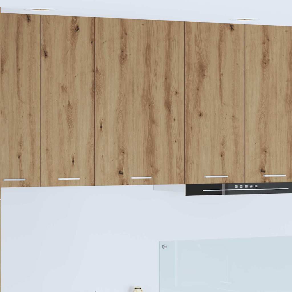 Hanging Cabinet Riga Artisan Oak and White 50 x 31 x 80 cm